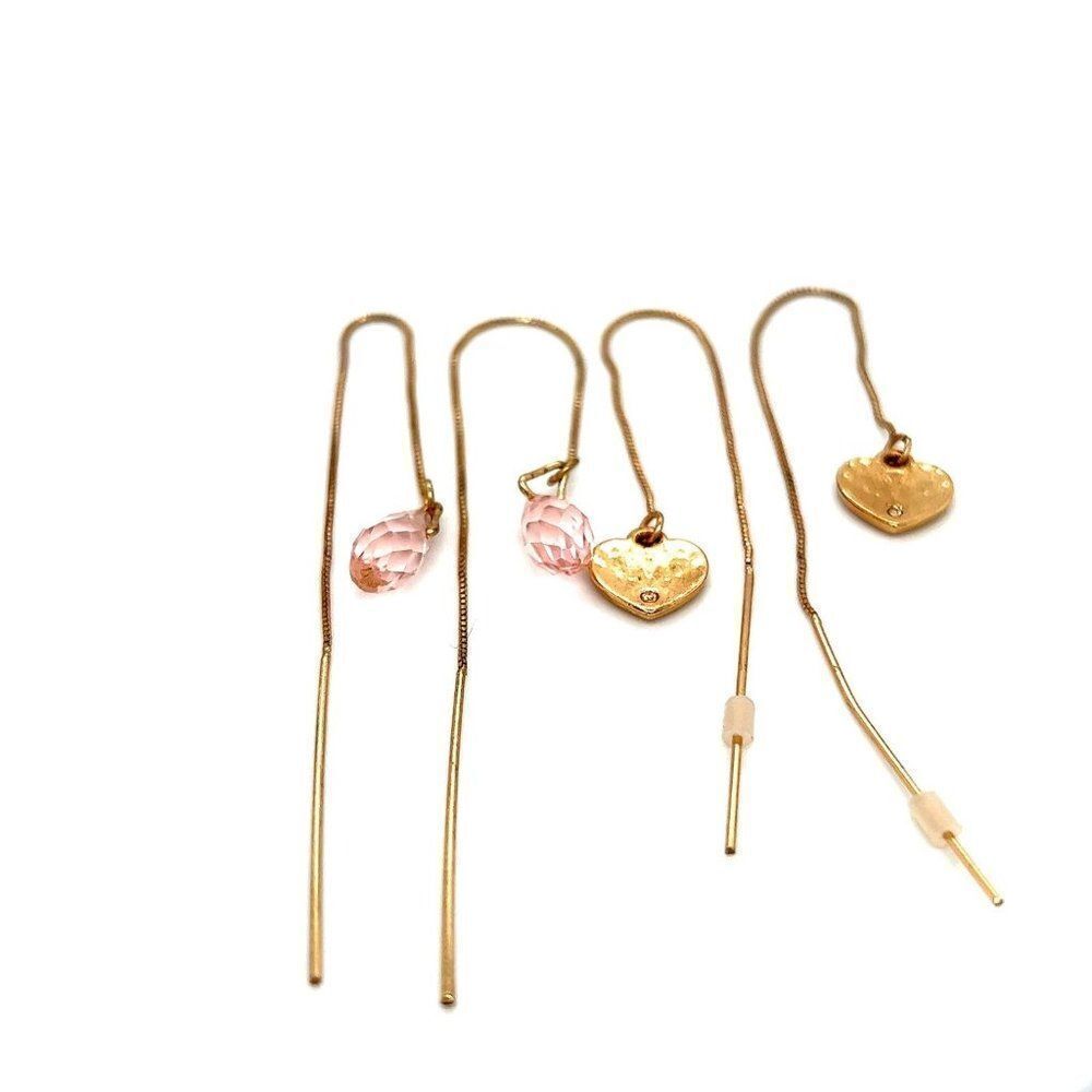 ‎2 Pairs of Threaders Earrings - Picture 2 of 4